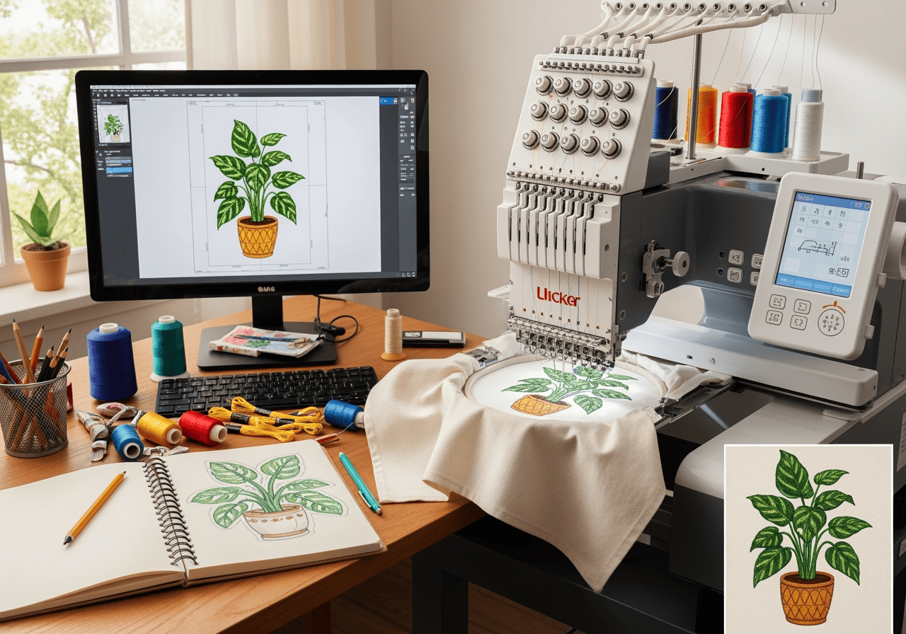 From Sketch to Stitch